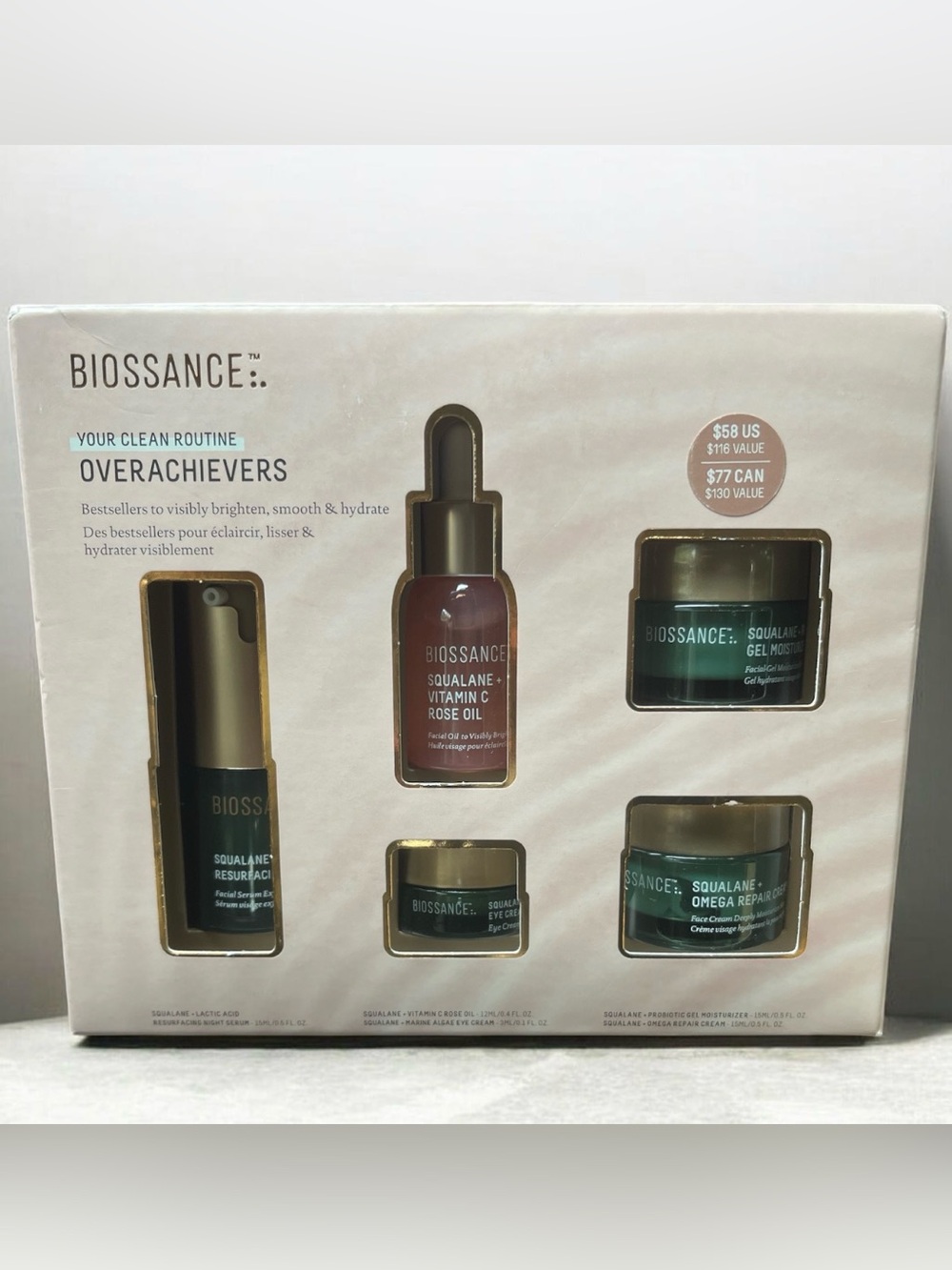 Biossance Overachievers Skincare Set -